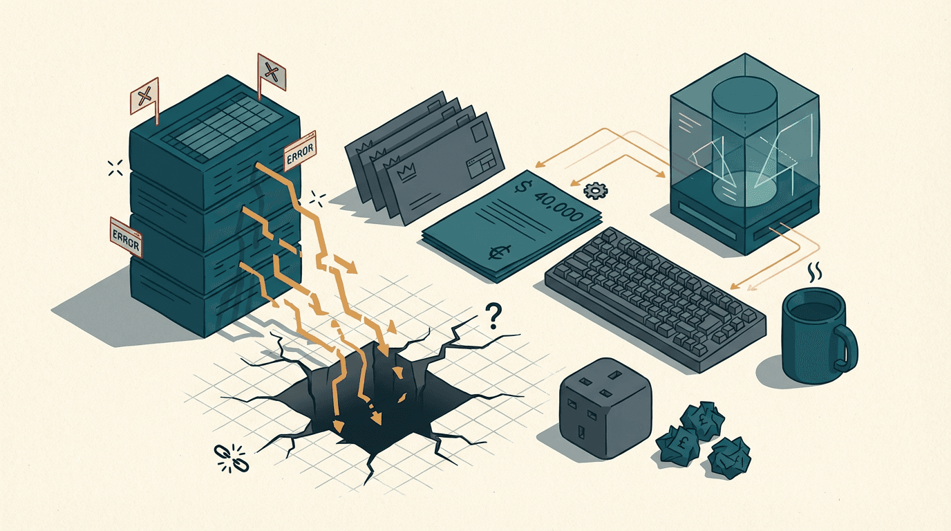 Cover illustration for Why Most SMEs Face a £40k Integration Tax on AI Adoption