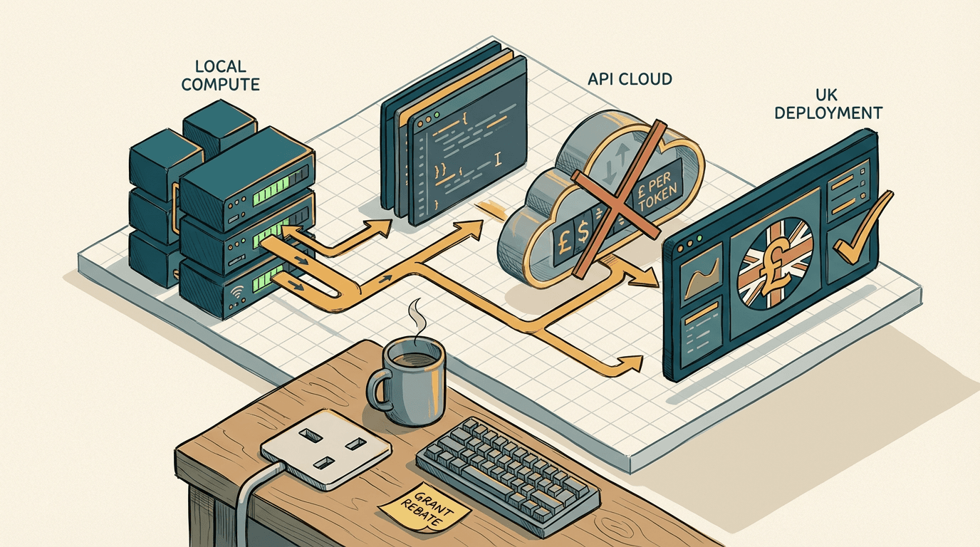 Cover illustration for Domestic Compute and the End of the Per-Token Operating Tax